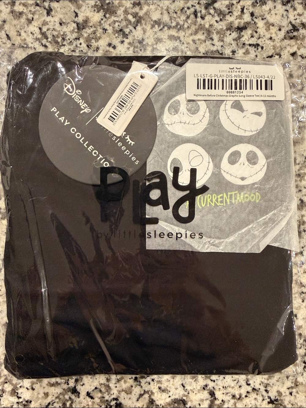 Little Sleepies Nightmare Before Christmas graphic long Sleeve Tee